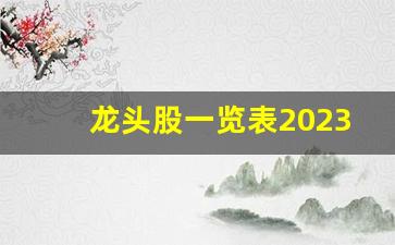 龙头股一览表2023年 医药(医药龙头股票一览表2020年)_https://www.heiljjianzu.com_科创板_第1张